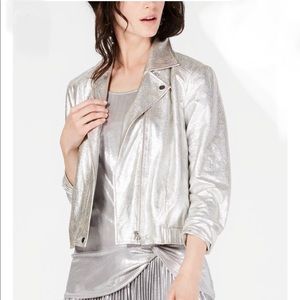 Inc metallic crop jacket